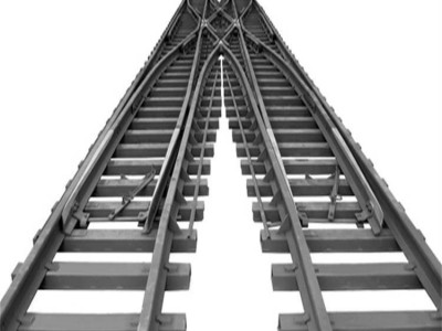 DK624-4-12礦用單開道岔 雙分支鐵路